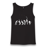 Tennis Moves Silhouettes Unisex Black Tank Top - Premium  from W.E.N.S. WIND - Just 6490! Shop now at W.E.N.S. WIND