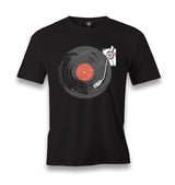 Black Vinyl on Black Men's Black Tshirt - Premium  from W.E.N.S. WIND - Just 6490! Shop now at W.E.N.S. WIND