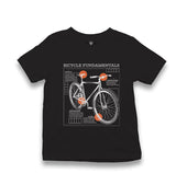 Bicycle Fundamentals Kid's Black T-shirt - Premium  from W.E.N.S. WIND - Just 5990! Shop now at W.E.N.S. WIND