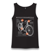 Bicycle Fundamentals Unisex Black Tank Top - Premium  from W.E.N.S. WIND - Just 6490! Shop now at W.E.N.S. WIND