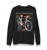 Bicycle Fundamentals Unisex Black Sweatshirt - Premium  from W.E.N.S. WIND - Just 10990! Shop now at W.E.N.S. WIND