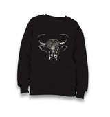 Bull with an Eye Patch Kid's Black Sweatshirt - Premium  from W.E.N.S. WIND - Just 7990! Shop now at W.E.N.S. WIND