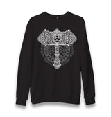 Viking Hammer with the Knot Unisex Black Sweatshirt - Premium  from W.E.N.S. WIND - Just 10990! Shop now at W.E.N.S. WIND