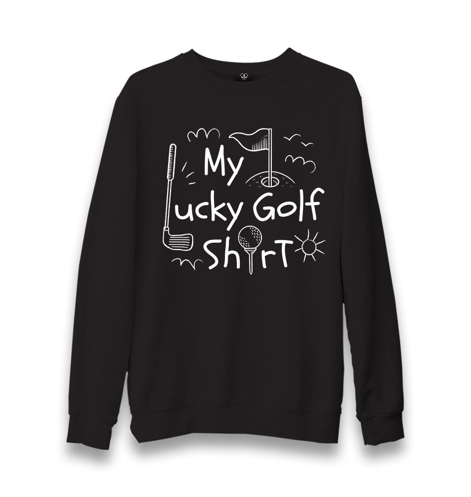 My Lucky Golf Tshirt Unisex Black Sweatshirt - Premium  from W.E.N.S. WIND - Just 10990! Shop now at W.E.N.S. WIND