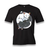 Yin Yang Cats Men's Black Tshirt - Premium  from W.E.N.S. WIND - Just 6490! Shop now at W.E.N.S. WIND