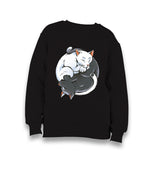 Yin Yang Cats Kid's Black Sweatshirt - Premium  from W.E.N.S. WIND - Just 7990! Shop now at W.E.N.S. WIND