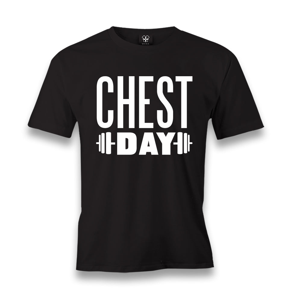 Chest Day Men's Black Tshirt - Premium  from W.E.N.S. WIND - Just 6490! Shop now at W.E.N.S. WIND