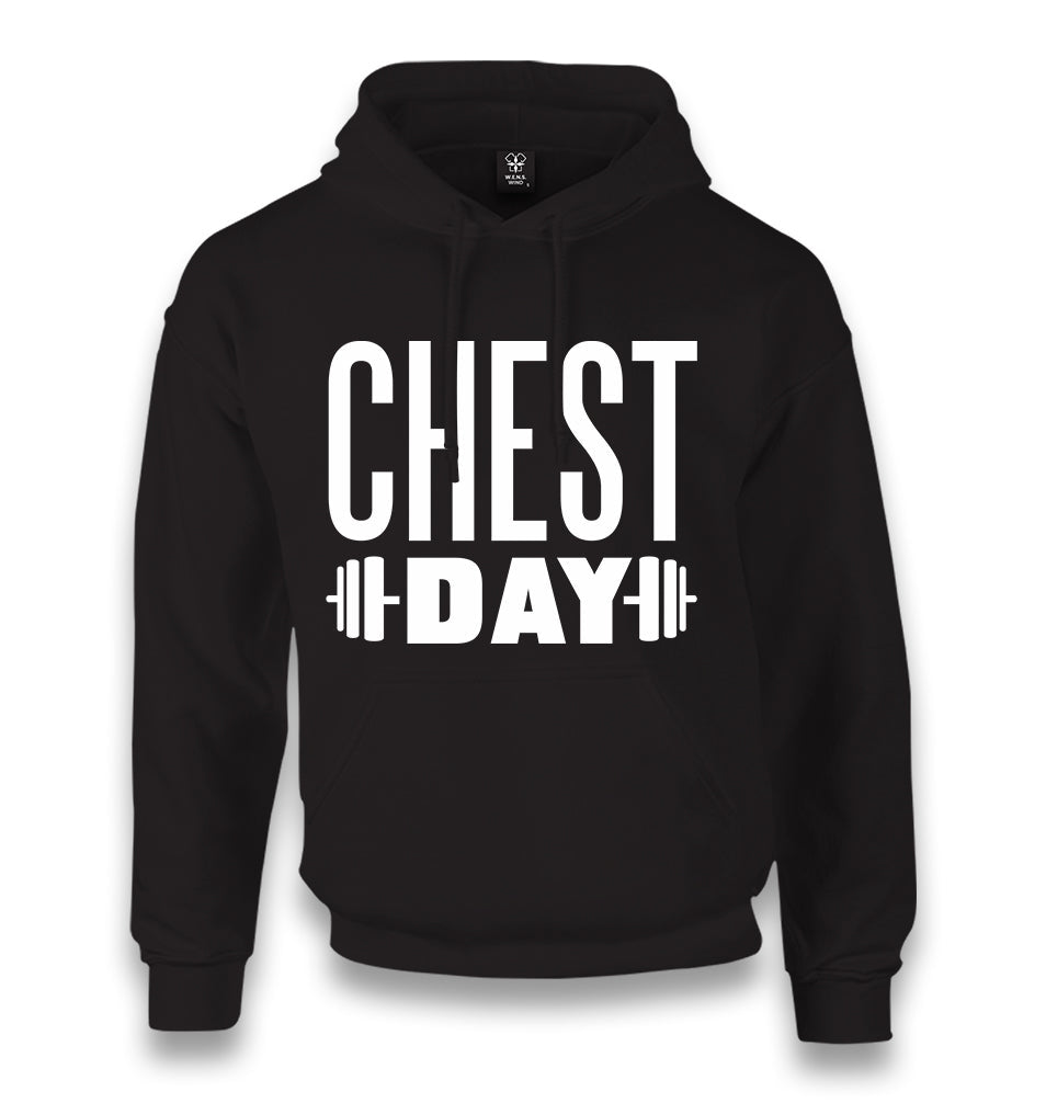 Chest Day Unisex Black Hoodie - Premium  from W.E.N.S. WIND - Just 11990! Shop now at W.E.N.S. WIND