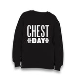 Chest Day Kid's Black Sweatshirt - Premium  from W.E.N.S. WIND - Just 7990! Shop now at W.E.N.S. WIND