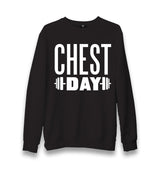 Chest Day Unisex Black Sweatshirt - Premium  from W.E.N.S. WIND - Just 10990! Shop now at W.E.N.S. WIND