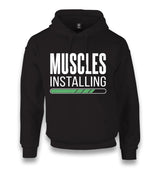 Muscles Installing Unisex Black Hoodie - Premium  from W.E.N.S. WIND - Just 11990! Shop now at W.E.N.S. WIND