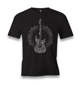 Guitar and the Notes Men's Black Tshirt - Premium  from W.E.N.S. WIND - Just 6490! Shop now at W.E.N.S. WIND