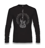 Guitar and the Notes Unisex Black Longsleeve - Premium  from W.E.N.S. WIND - Just 7990! Shop now at W.E.N.S. WIND