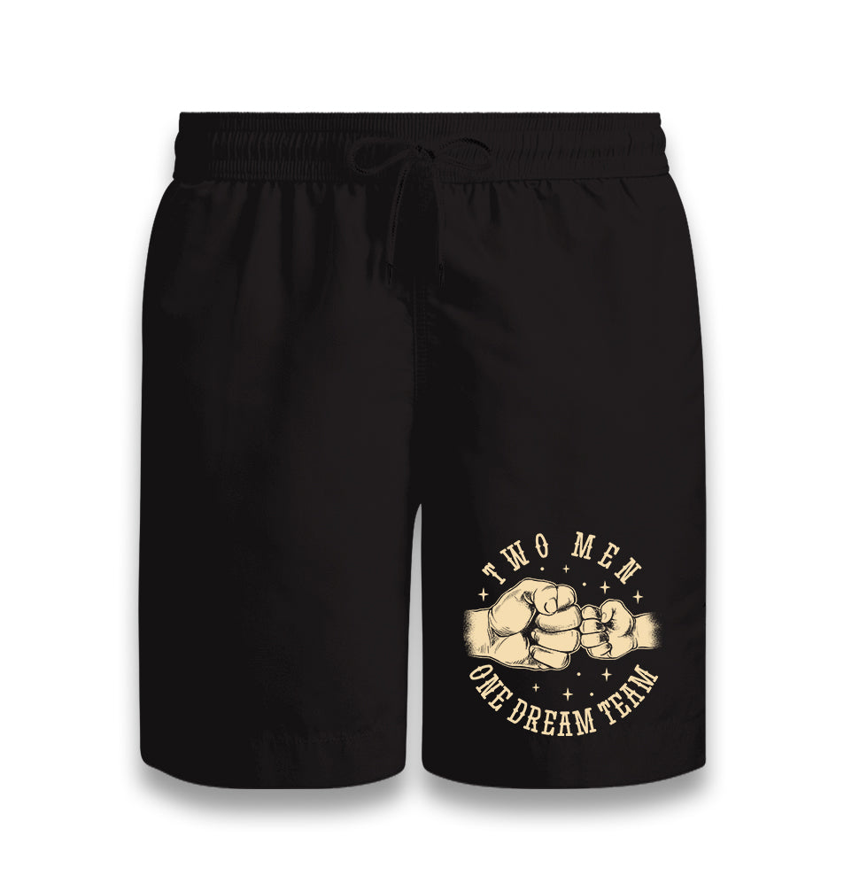 Two Man One Dream Team Black Shorts - Premium  from W.E.N.S. WIND - Just 7990! Shop now at W.E.N.S. WIND