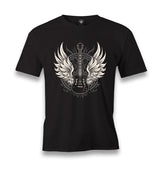 Guitar and the Wings Men's Black Tshirt - Premium  from W.E.N.S. WIND - Just 6490! Shop now at W.E.N.S. WIND