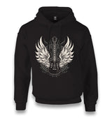 Guitar and the Wings Unisex Black Hoodie - Premium  from W.E.N.S. WIND - Just 11990! Shop now at W.E.N.S. WIND