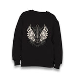 Guitar and the Wings Kid's Black Sweatshirt - Premium  from W.E.N.S. WIND - Just 7990! Shop now at W.E.N.S. WIND