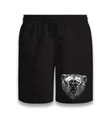 Realistic Wild Bear Roaring Black Shorts - Premium  from W.E.N.S. WIND - Just 7990! Shop now at W.E.N.S. WIND