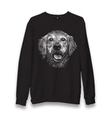 Realistic Golden Retriever Dog Unisex Black Sweatshirt - Premium  from W.E.N.S. WIND - Just 10990! Shop now at W.E.N.S. WIND