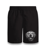 Realistic Golden Retriever Dog Black Shorts - Premium  from W.E.N.S. WIND - Just 7990! Shop now at W.E.N.S. WIND
