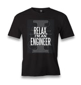 Relax I am an Engineer Men's Black Tshirt - Premium  from W.E.N.S. WIND - Just 6490! Shop now at W.E.N.S. WIND