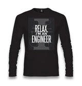 Relax I am an Engineer Unisex Black Longsleeve - Premium  from W.E.N.S. WIND - Just 7990! Shop now at W.E.N.S. WIND