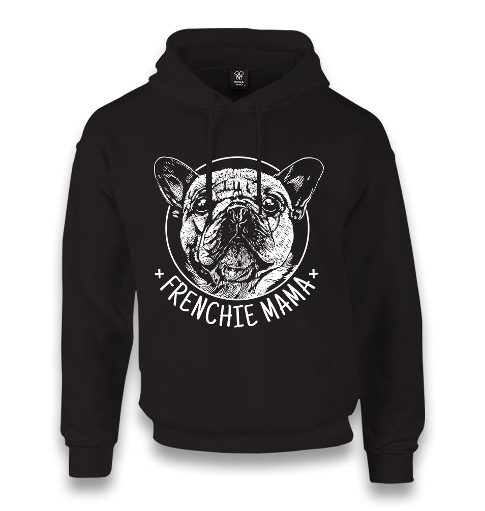 French Bulldog Mama Realistic Unisex Black Hoodie - Premium  from W.E.N.S. WIND - Just 11990! Shop now at W.E.N.S. WIND