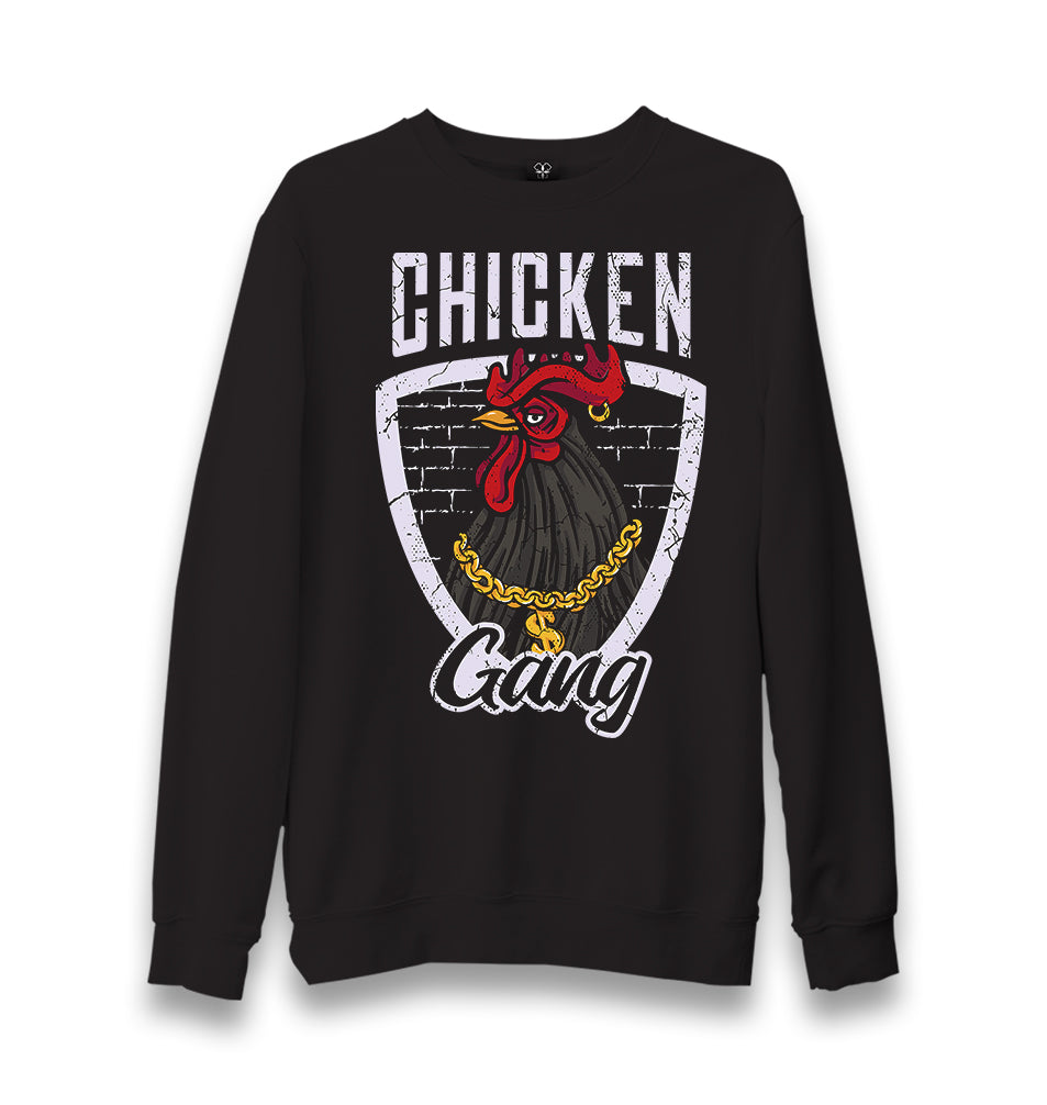 Chicken Gang Unisex Black Sweatshirt - Premium  from W.E.N.S. WIND - Just 10990! Shop now at W.E.N.S. WIND