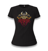 Viking Skull and Axes Women's Black T-shirt - Premium  from W.E.N.S. WIND - Just 6490! Shop now at W.E.N.S. WIND