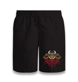 Viking Skull and Axes Black Shorts - Premium  from W.E.N.S. WIND - Just 7990! Shop now at W.E.N.S. WIND