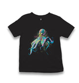 Colorful Octopus Kid's Black T-shirt - Premium  from W.E.N.S. WIND - Just 5990! Shop now at W.E.N.S. WIND