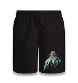 Colorful Octopus Black Shorts - Premium  from W.E.N.S. WIND - Just 7990! Shop now at W.E.N.S. WIND