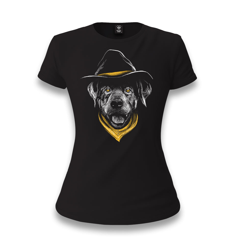 Stylish Dog Women's Black T-shirt - Premium  from W.E.N.S. WIND - Just 6490! Shop now at W.E.N.S. WIND