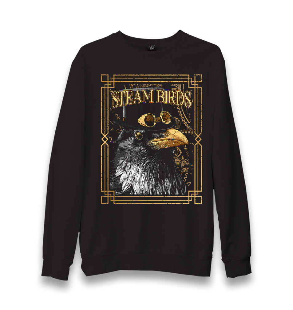 Crow with a Hat Unisex Black Sweatshirt - Premium  from W.E.N.S. WIND - Just 10990! Shop now at W.E.N.S. WIND