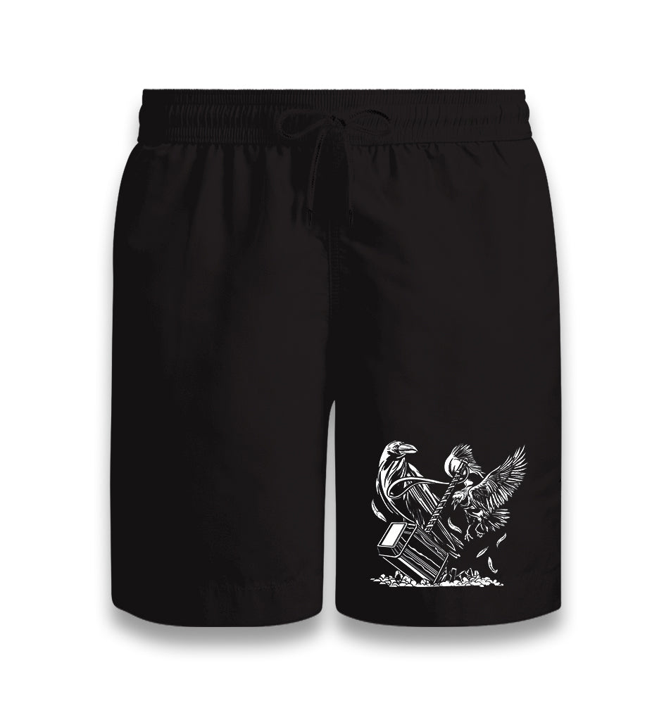 Hammer and the Crows Black Shorts - Premium  from W.E.N.S. WIND - Just 7990! Shop now at W.E.N.S. WIND