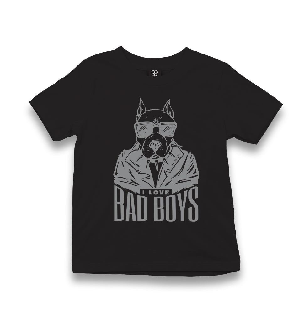 Bad Boys Pitbull Dog Kid's Black T-shirt - Premium  from W.E.N.S. WIND - Just 5990! Shop now at W.E.N.S. WIND
