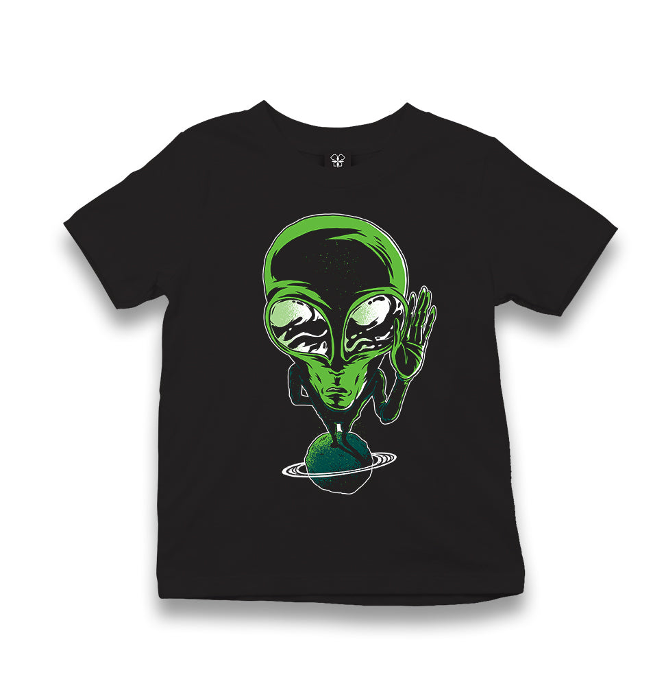 Alien on Planet Kid's Black T-shirt - Premium  from W.E.N.S. WIND - Just 5990! Shop now at W.E.N.S. WIND