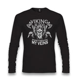 Viking Blood Runs Through My Veins Unisex Black Longsleeve - Premium  from W.E.N.S. WIND - Just 7990! Shop now at W.E.N.S. WIND