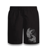 Raven Birds with Viking Knots Black Shorts - Premium  from W.E.N.S. WIND - Just 7990! Shop now at W.E.N.S. WIND