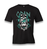 Odin Viking with Raven Birds Men's Black Tshirt - Premium  from W.E.N.S. WIND - Just 6490! Shop now at W.E.N.S. WIND