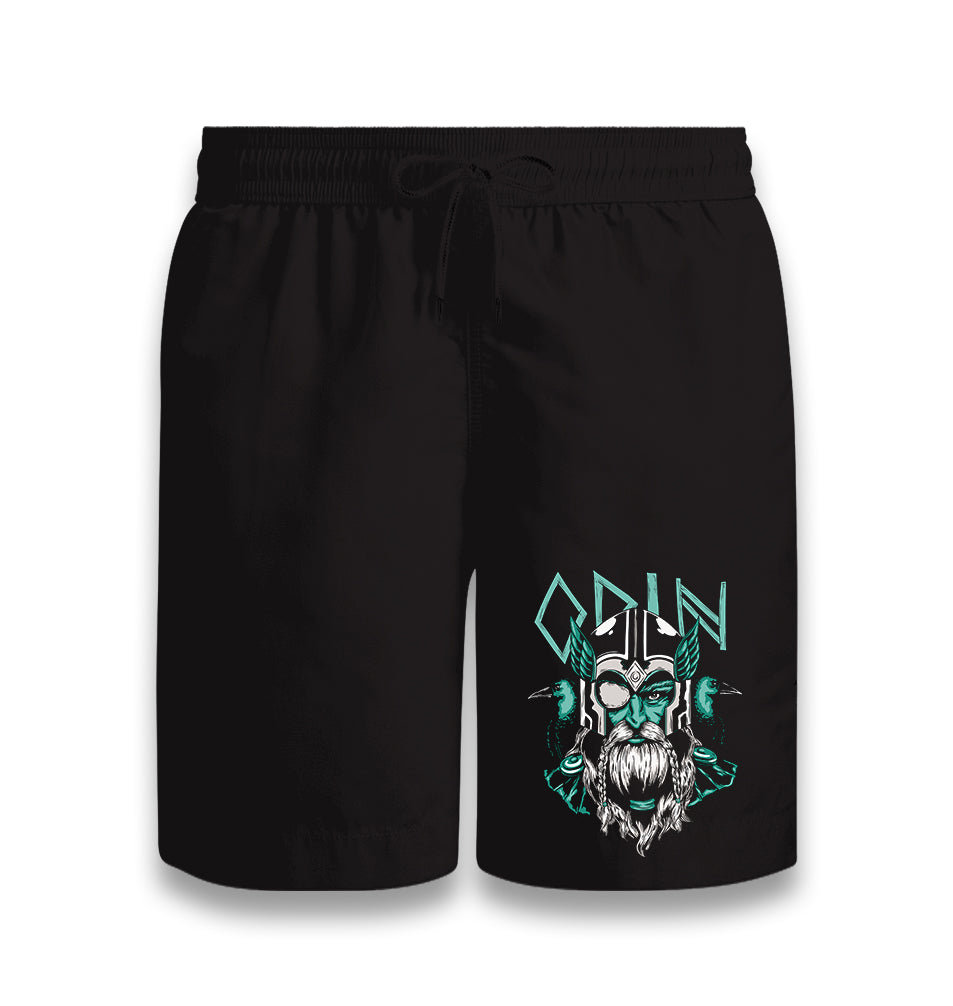 Odin Viking with Raven Birds Black Shorts - Premium  from W.E.N.S. WIND - Just 7990! Shop now at W.E.N.S. WIND