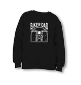 Biker Dad Kid's Black Sweatshirt - Premium Kid's Sweatshirt from W.E.N.S. WIND - Just 7990! Shop now at W.E.N.S. WIND