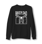 Biker Dad Unisex Black Sweatshirt - Premium Unisex Sweatshirt from W.E.N.S. WIND - Just 10990! Shop now at W.E.N.S. WIND