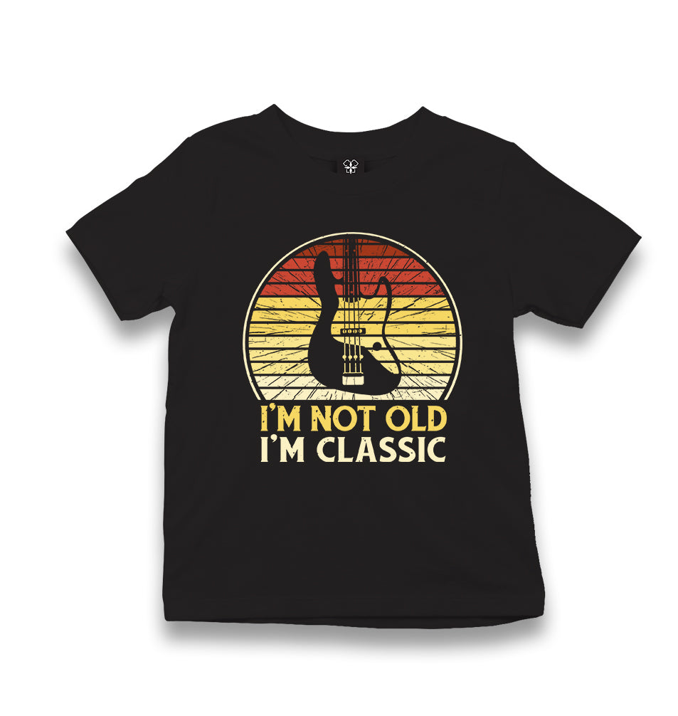 Not Old but Classic - Guitar Kid's Black T-shirt - Premium  from W.E.N.S. WIND - Just 5990! Shop now at W.E.N.S. WIND