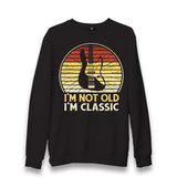 Not Old but Classic - Guitar Unisex Black Sweatshirt - Premium  from W.E.N.S. WIND - Just 10990! Shop now at W.E.N.S. WIND