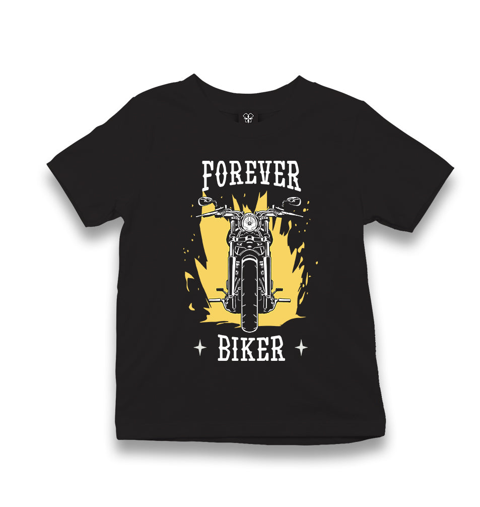 Forever Biker Kid's Black T-shirt - Premium  from W.E.N.S. WIND - Just 5990! Shop now at W.E.N.S. WIND