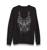 Doberman Dog Realistic Unisex Black Sweatshirt - Premium  from W.E.N.S. WIND - Just 10990! Shop now at W.E.N.S. WIND