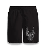 Doberman Dog Realistic Black Shorts - Premium  from W.E.N.S. WIND - Just 7990! Shop now at W.E.N.S. WIND