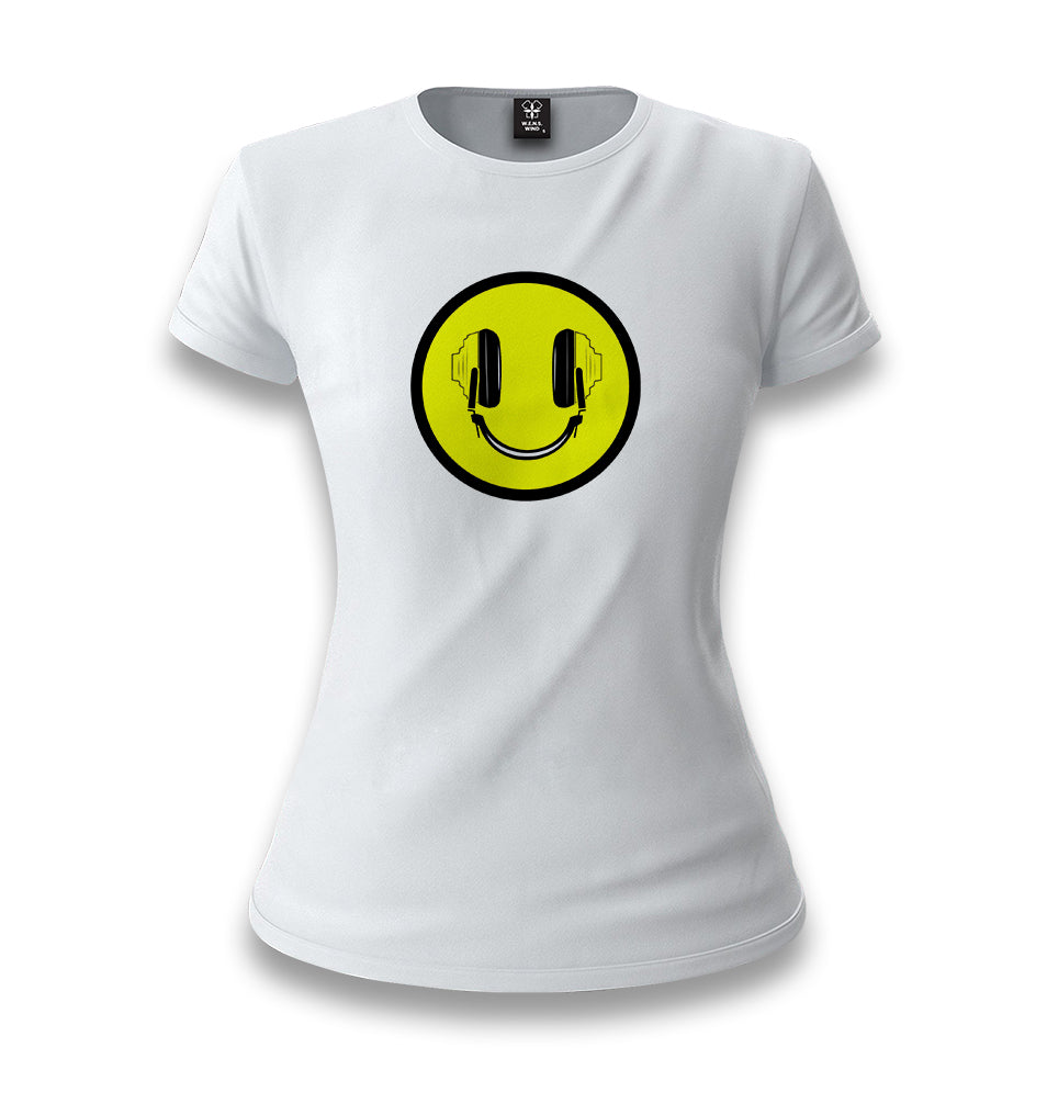 DJ Smile White Women T-shirt - Premium  from W.E.N.S. WIND - Just 6490! Shop now at W.E.N.S. WIND