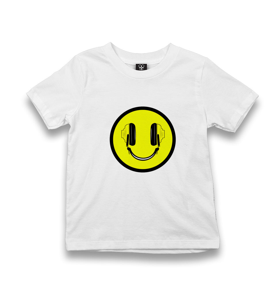 DJ Smile Kid's White Tshirt - Premium  from W.E.N.S. WIND - Just 5990! Shop now at W.E.N.S. WIND